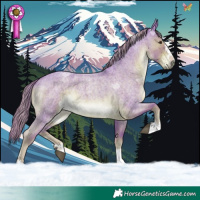Horse Color:Watercolor Liver Red Roan 