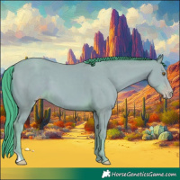 Horse Color:Watercolor Classic Cream Champagne
