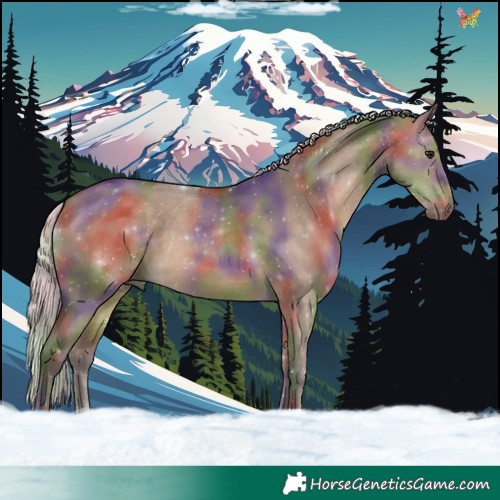 Horse Color:Nacre Silver Brown Dun 