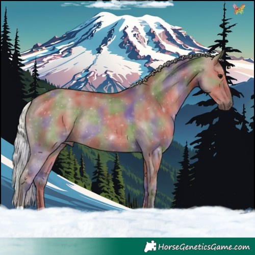 Horse Color:Nacre Silver Grullo 