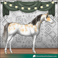 Horse Color:Buckskin Sabino