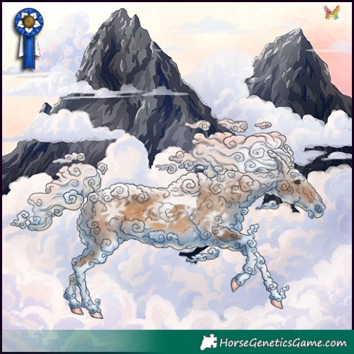 Horse Color:Chocolate Palomino Ice Tobiano 