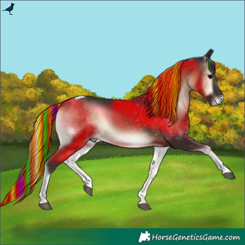 Horse Color:Painted Brown Onyx Tobiano 