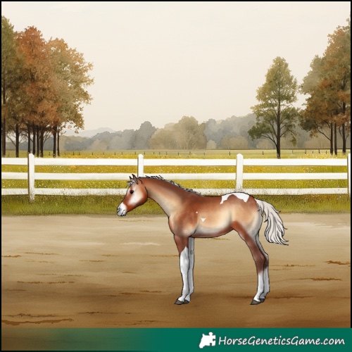 Horse Color:Silver Brown Onyx Tobiano 