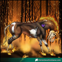 Horse Color:Bay Tobiano 