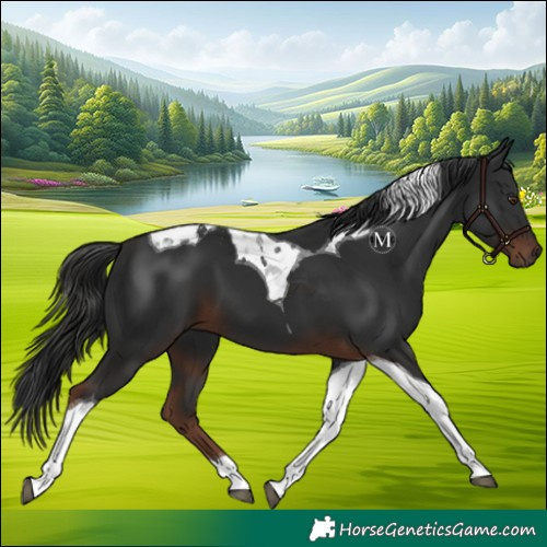 Horse Color:Liver Chestnut Tobiano 