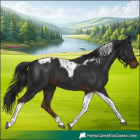 Horse Color:Liver Chestnut Tobiano 