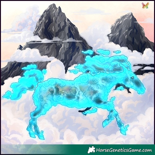 Horse Color:Void Nacre Thunderstruck White Spotted Bay Onyx Splash 