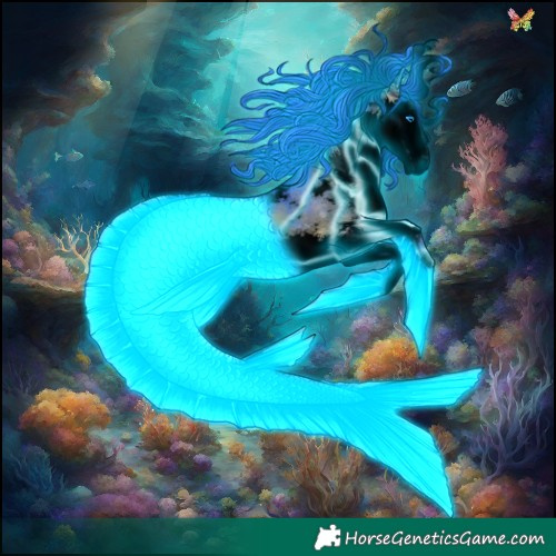 Horse Color:Void Thunderstruck Watercolor White Spotted Brown Onyx Splash Tobiano 