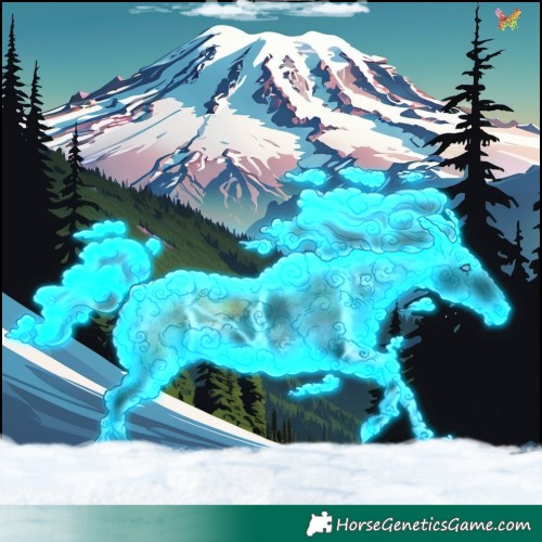 Horse Color:Void Nacre Thunderstruck Brown Onyx Splash Tobiano