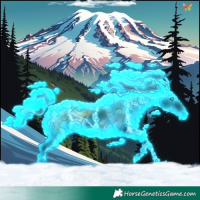 Horse Color:Void Nacre Thunderstruck Brown Onyx Splash Tobiano 