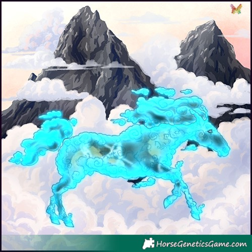 Horse Color:Void Thunderstruck Grullo Onyx Splash Tobiano 