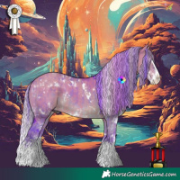 Horse Color:Watercolor White Spotted Brown Dun Splash and Watercolor White Spotted Silver Grullo Splash