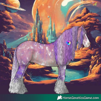 Horse Color:Watercolor White Spotted Brown Dun Splash  and Watercolor White Spotted Silver Grullo Splash 