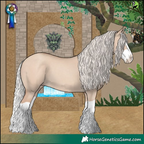 Horse Color:Silver Classic Champagne Dun Splash 
