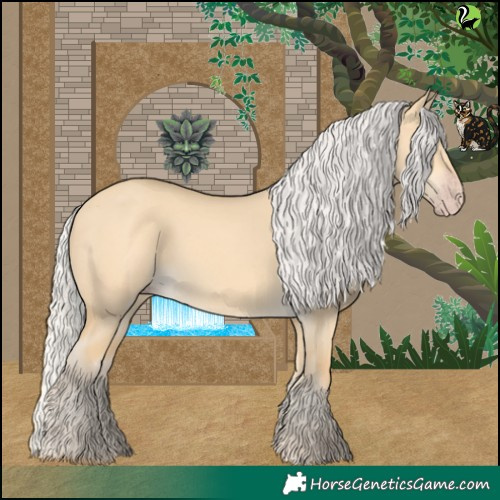Horse Color:Silver Amber Cream Champagne Dun 