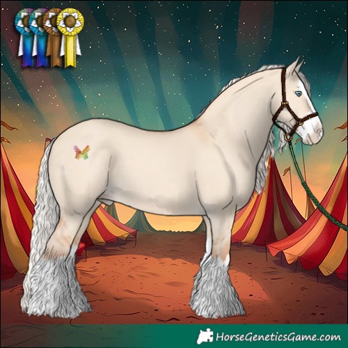 Horse Color:Silver Classic Champagne Dun Splash 