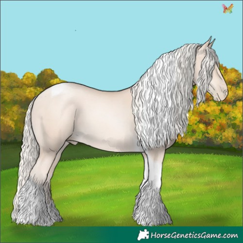 Horse Color:Gold Cream Champagne Pearl Tobiano 