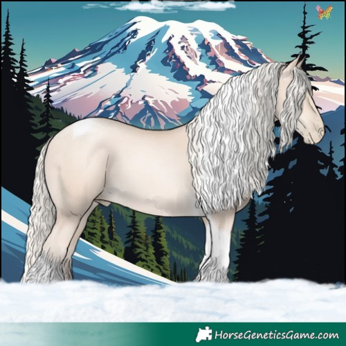 Horse Color:Gold Cream Champagne Pearl Tobiano 