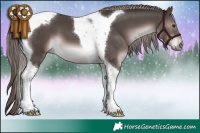 Horse Color:Platinum Liver Chestnut Tobiano 