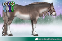 Horse Color:Platinum Liver Chestnut Tobiano 