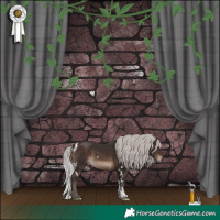 Horse Color:White Spotted Silver Brown Mushroom Tobiano 