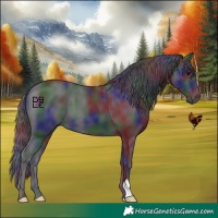 Horse Color:Nacre Smoky Black 