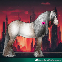 Horse Color:Powder White Gray Amber Champagne 
