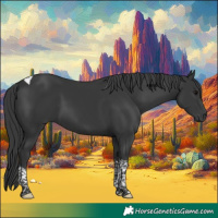 Horse Color:Black Tobiano 