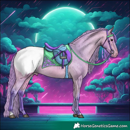 Horse Color:Watercolor Buckskin Appaloosa 