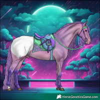 Horse Color:Watercolor Buckskin Snowcap 