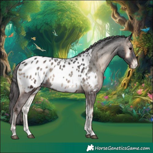 Horse Color:Blue Onyx Appaloosa Rabicano 