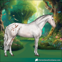 Horse Color:Silver Bay Tobiano Varnish 
