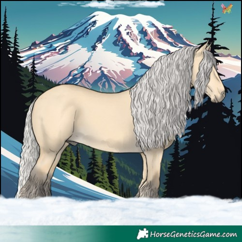 Horse Color:Silver Buckskin Dun 