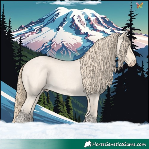 Horse Color:Perlino Roan 