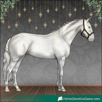Horse Color:Silver Smoky Grullo Roan Pearl Sabino 