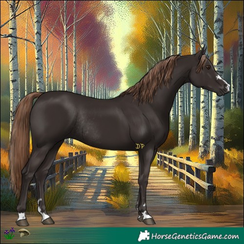 Horse Color:Liver Chestnut Rabicano 