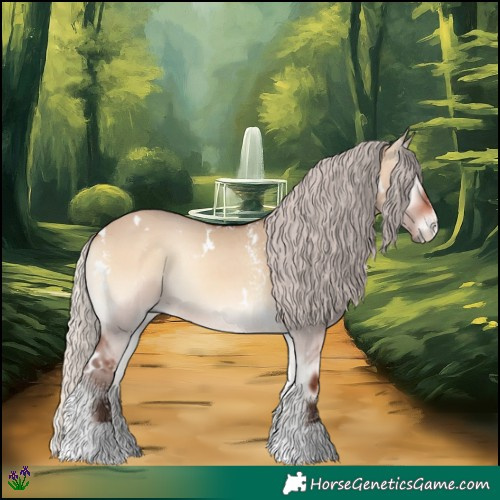 Horse Color:White Spotted Silver Brown Onyx Sabino Rabicano 