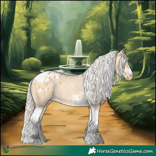 Horse Color:Silver Buckskin Dun Sabino Tobiano Varnish Rabicano 