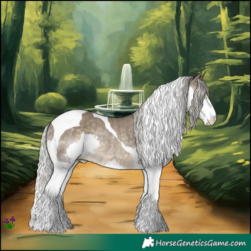 Horse Color:Silver Smoky Grullo Splash Tobiano Rabicano 