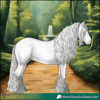 Horse Color:Silver Smoky Grullo Sabino Splash Rabicano 