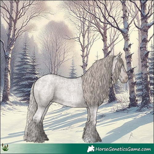Horse Color:Silver Blue Ice Roan