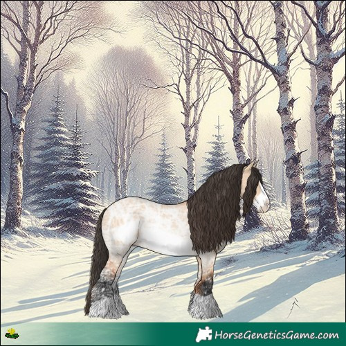Horse Color:Bay Ice Dun Frame Rabicano 