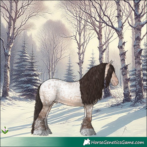 Horse Color:Sable Champagne Ice Dun 