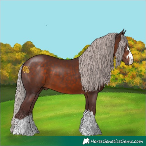 Horse Color:Chocolate Silver Brown 