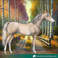 Horse Color:Chocolate Palomino Pearl Mushroom 