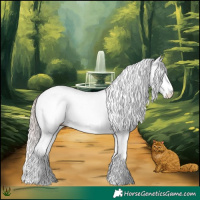 Horse Color:White Spotted Silver Grullo Splash Tobiano