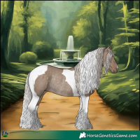 Horse Color:Silver Grullo Tobiano Rabicano