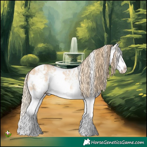 Horse Color:White Spotted Red Dun Splash 