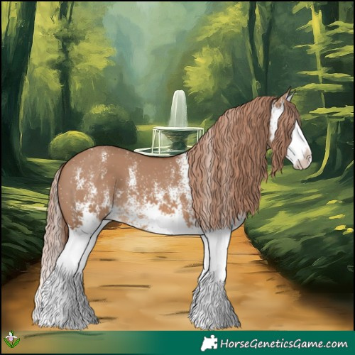 Horse Color:White Spotted Red Dun Splash